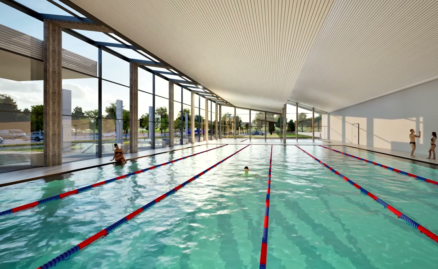 Basen sportowy 25 m z torami